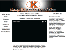 Tablet Screenshot of kempeducationfoundation.org